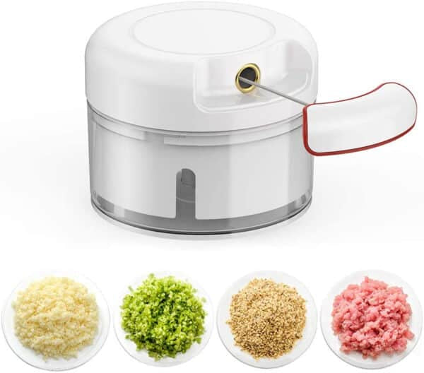 Mini Powerful Meat Grinder Hand-power Food Chopper Mincer Mixer