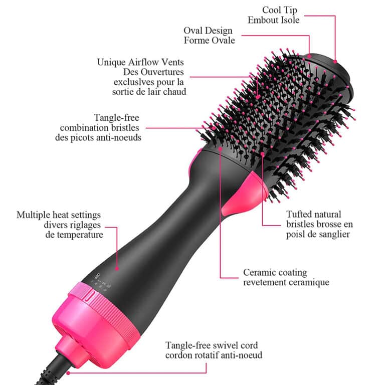 One Step Professional Curler Hair Straightener Hair Dryer Styling Tool Hot Air Brush