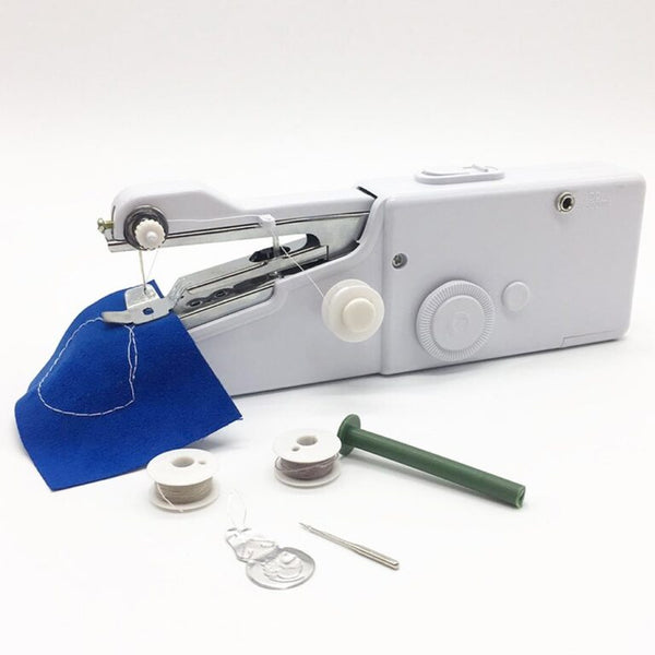 Handheld Sewing Machine Mini Stitch Sew Needlework Cordless Clothes Fabrics Electric Sewing Machine
