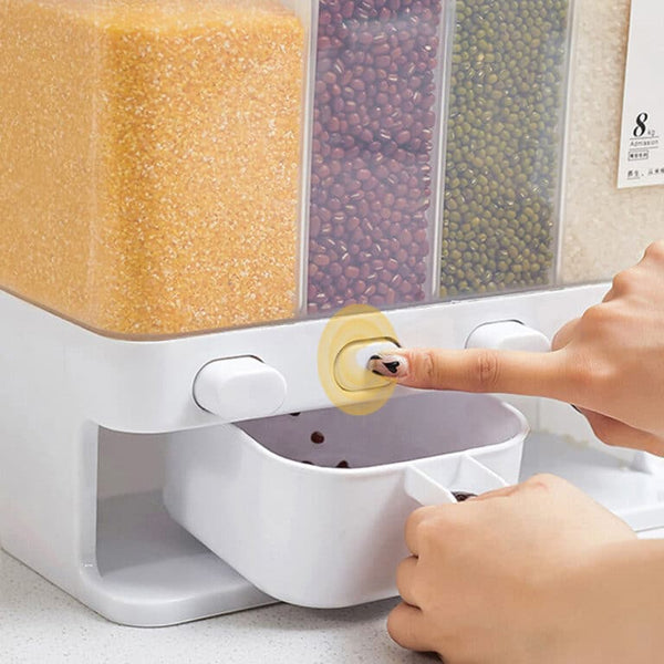 Wall mounted 6 in 1 Cereal dispenser
